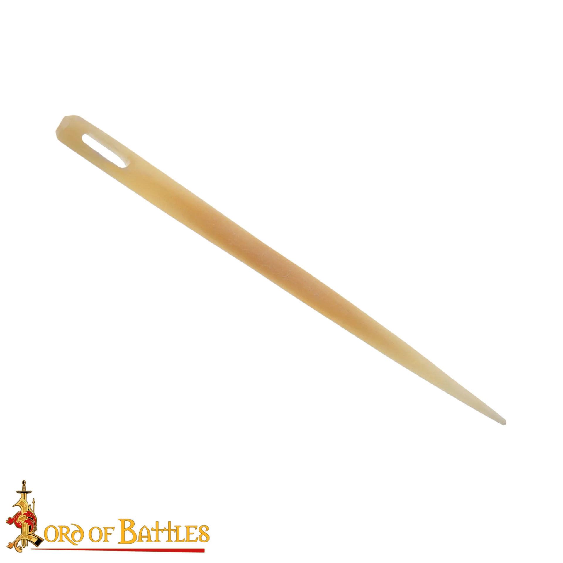 Aguja Medieval de Bordar Hecha a Mano de Hueso Auténtico Accesorio Funcional - Image 2
