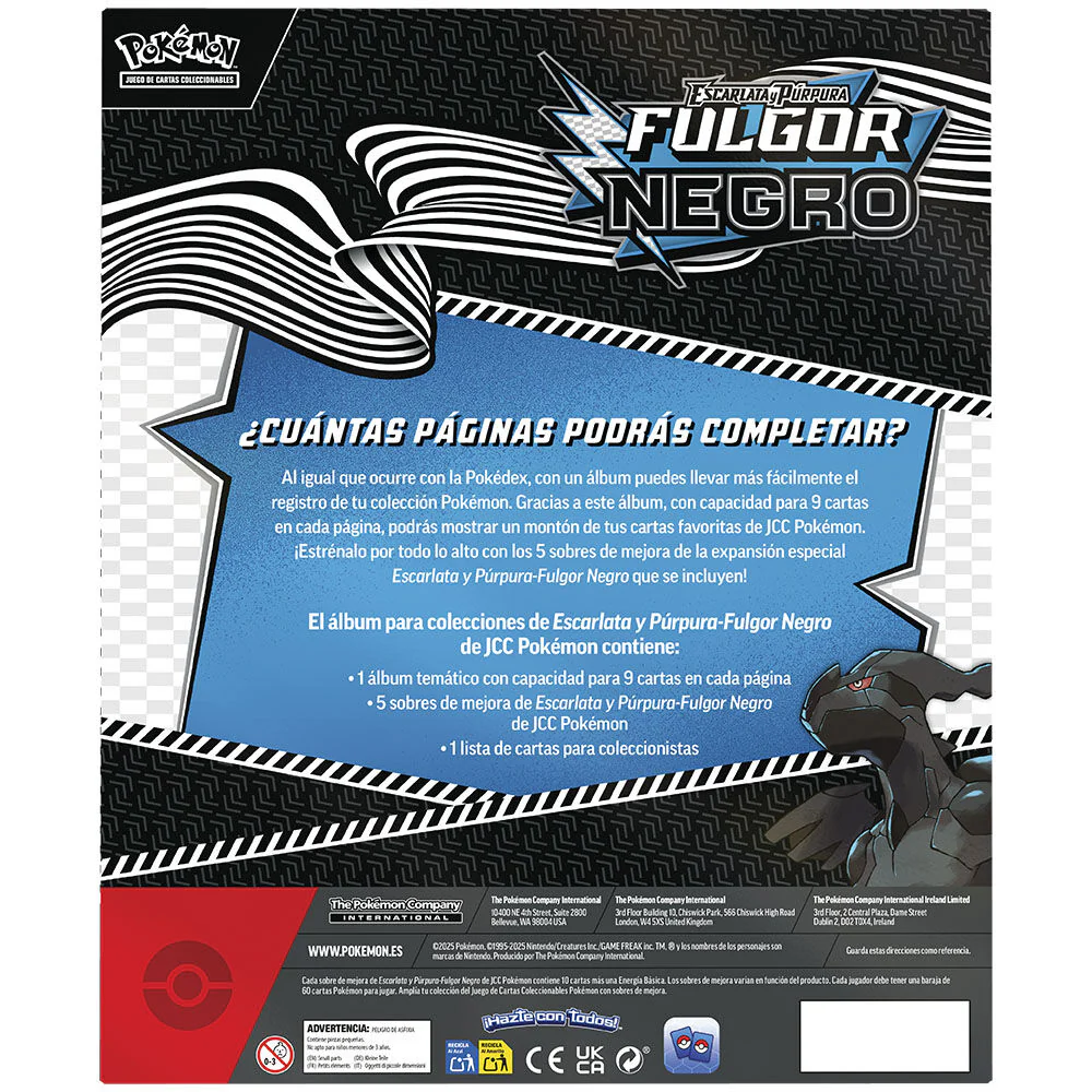 Album Colecciones Juego Cartas Fulgor Negro Pokemon Español - Image 3