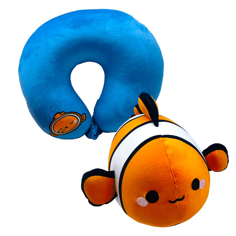 Almohada Viaje + Peluche Swapseazzz Pez Payaso Adoramals