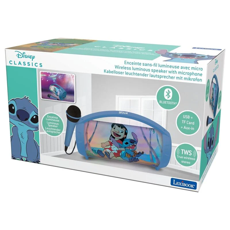 Altavoz Con Microfono Bluetooth Stitch Disney