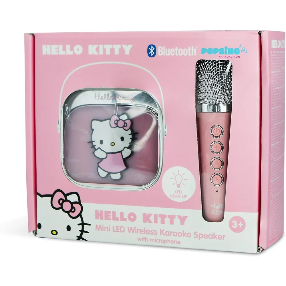 Altavoz Y Micro Karaoke Led Hello Kitty