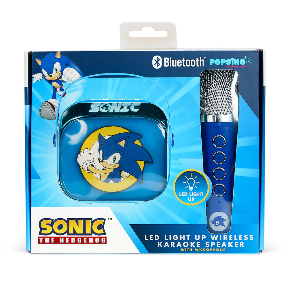 Altavoz Y Micro Karaoke Led Sonic The Hedgehog - Image 2