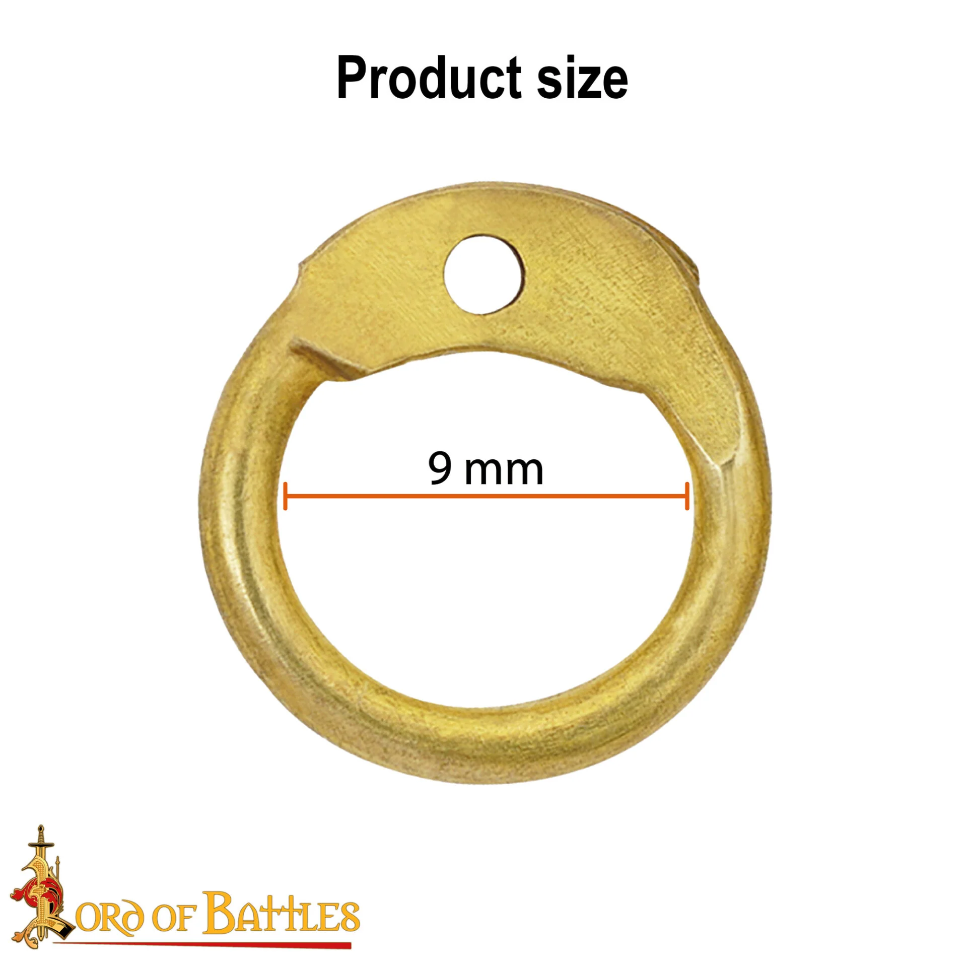 Anillos Redondos de Latón - Anillo Redondo de Remaches de Cúpula de 9 Mm - Calibre 18, Acabado de Latón - 1kgs - Ideal para Bricolaje y Reparaciones de Cota de Malla - Image 3