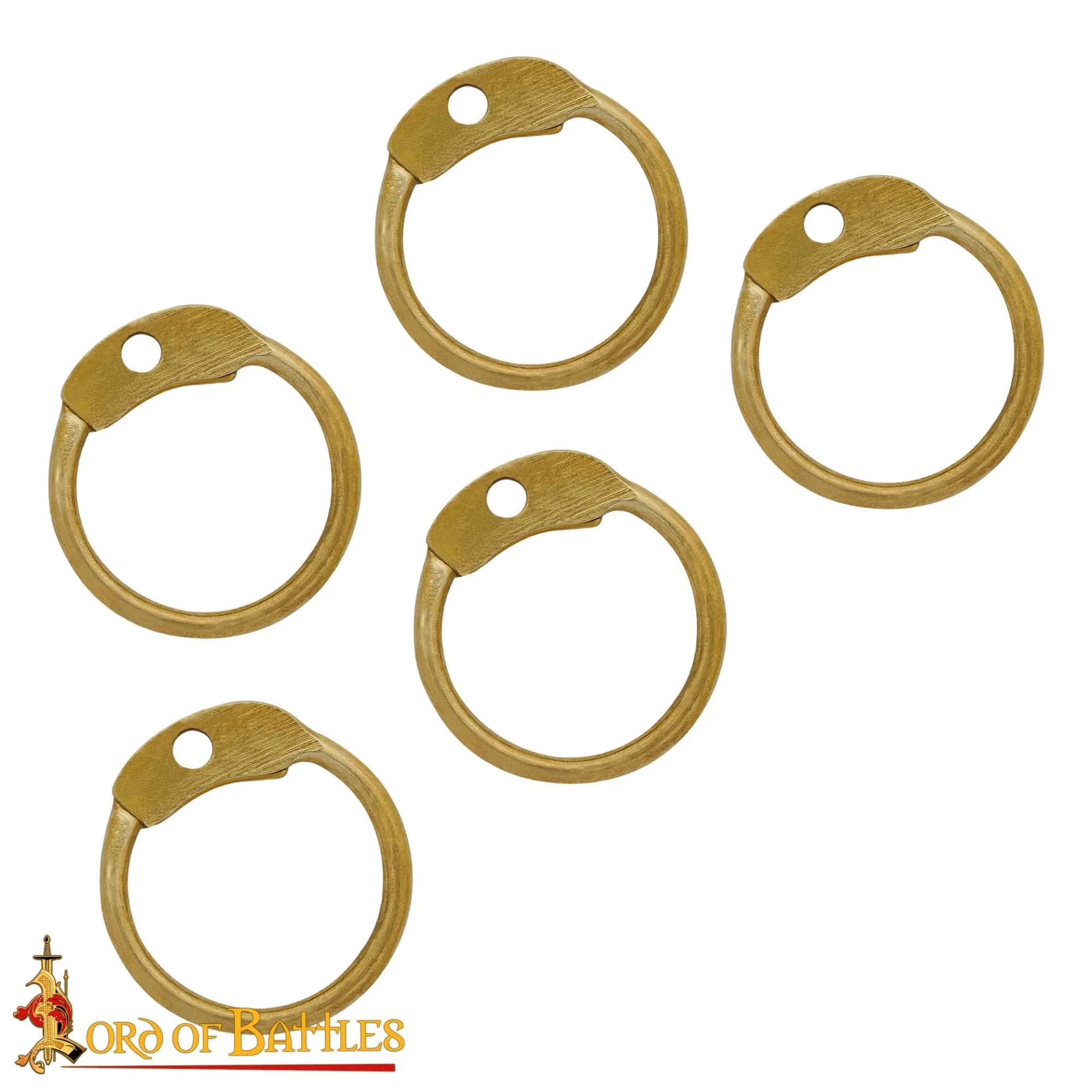 Anillos Redondos de Latón Sueltos con Remaches Redondos - 6mm | Calibre 18 | para Cota de Malla Medieval Remachada - Image 5