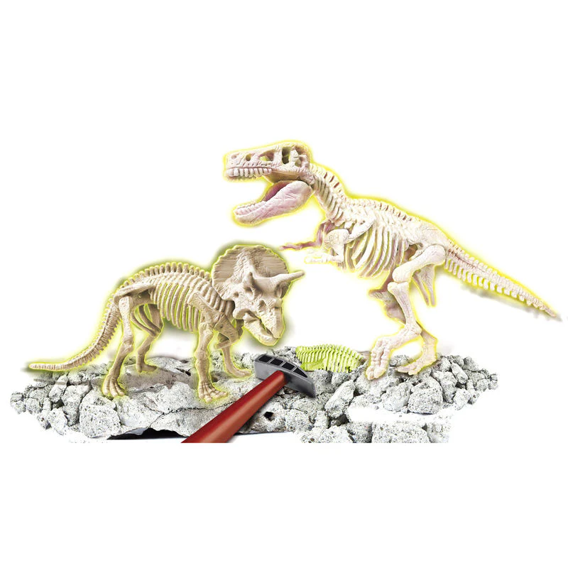 Arqueojugando T Rex Y Triceratops Fosforescente - Image 2