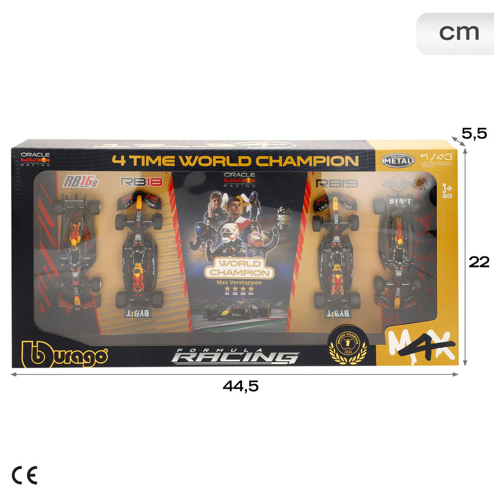 Blister 4 Coches Campeonatos F1 Red Bull Metal - Image 5