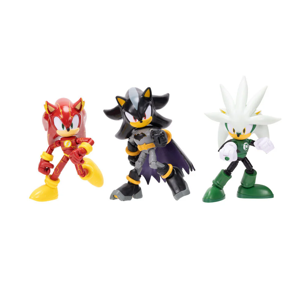 Blister 4 Figuras Sonic The Hedgehog Dc Comics 12Cm - Image 3