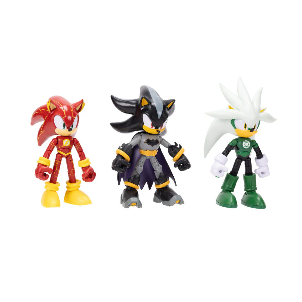 Blister 4 Figuras Sonic The Hedgehog Dc Comics 12Cm - Image 4