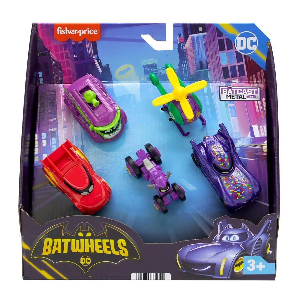 Blister 5 Coches Batwheels Dc Comics - Image 4