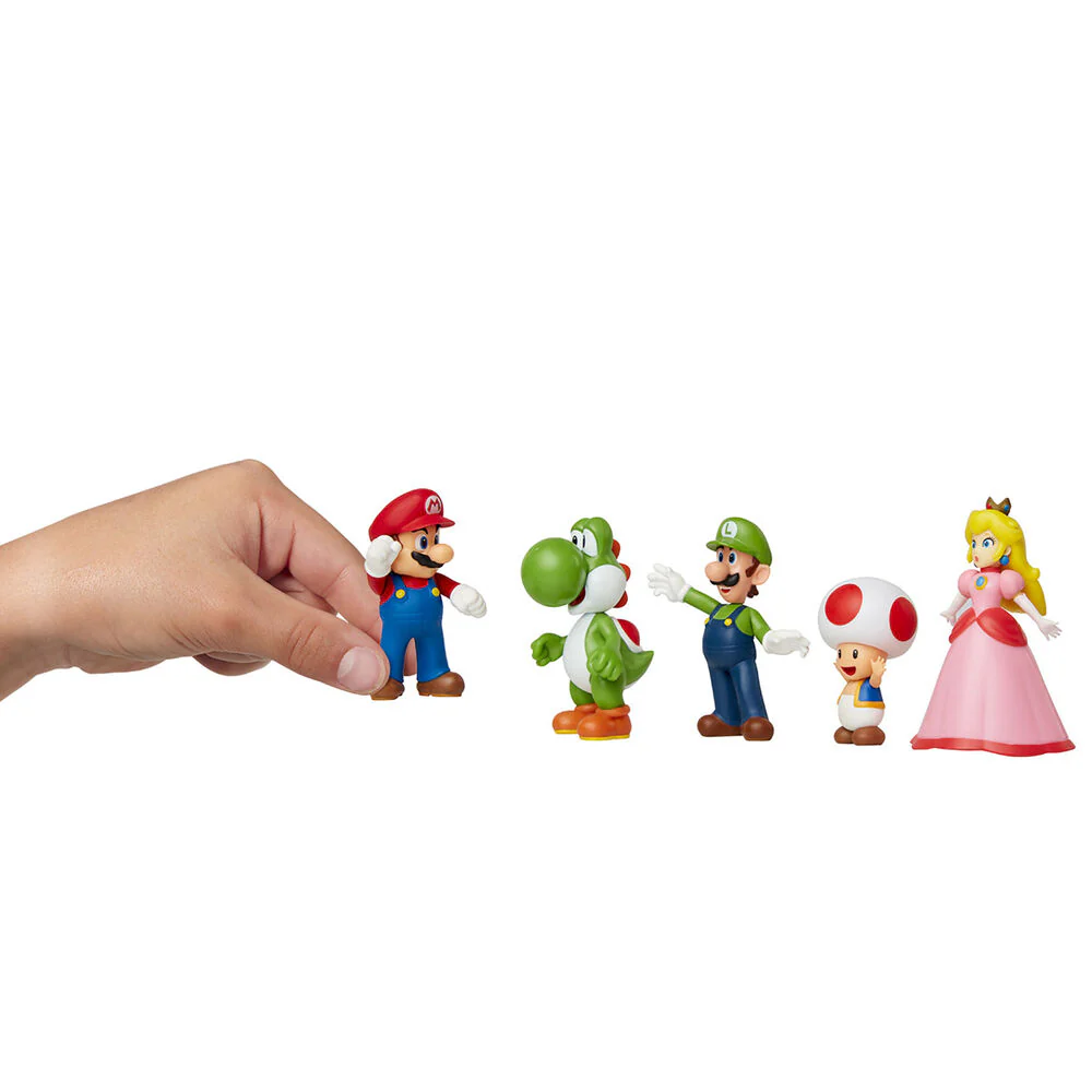 Blister 5 Figuras Super Mario Nintendo 6Cm - Image 5