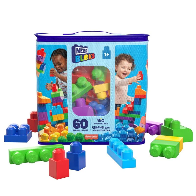 Bolsa Mega Bloks Azul 60Pzs