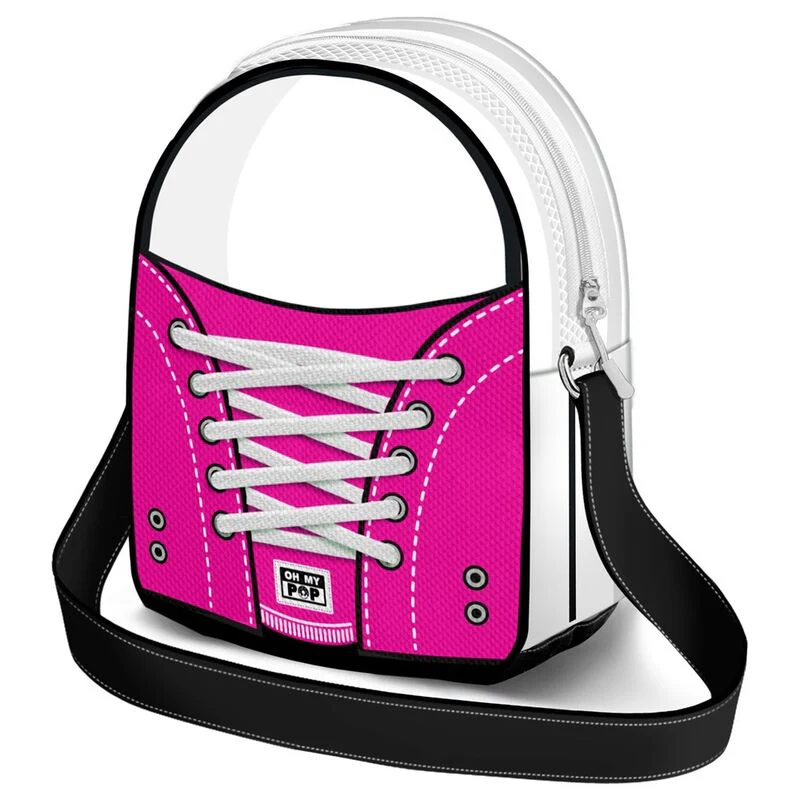 Bolso Bandolera Sneakers Fuchsia Oh My Pop!