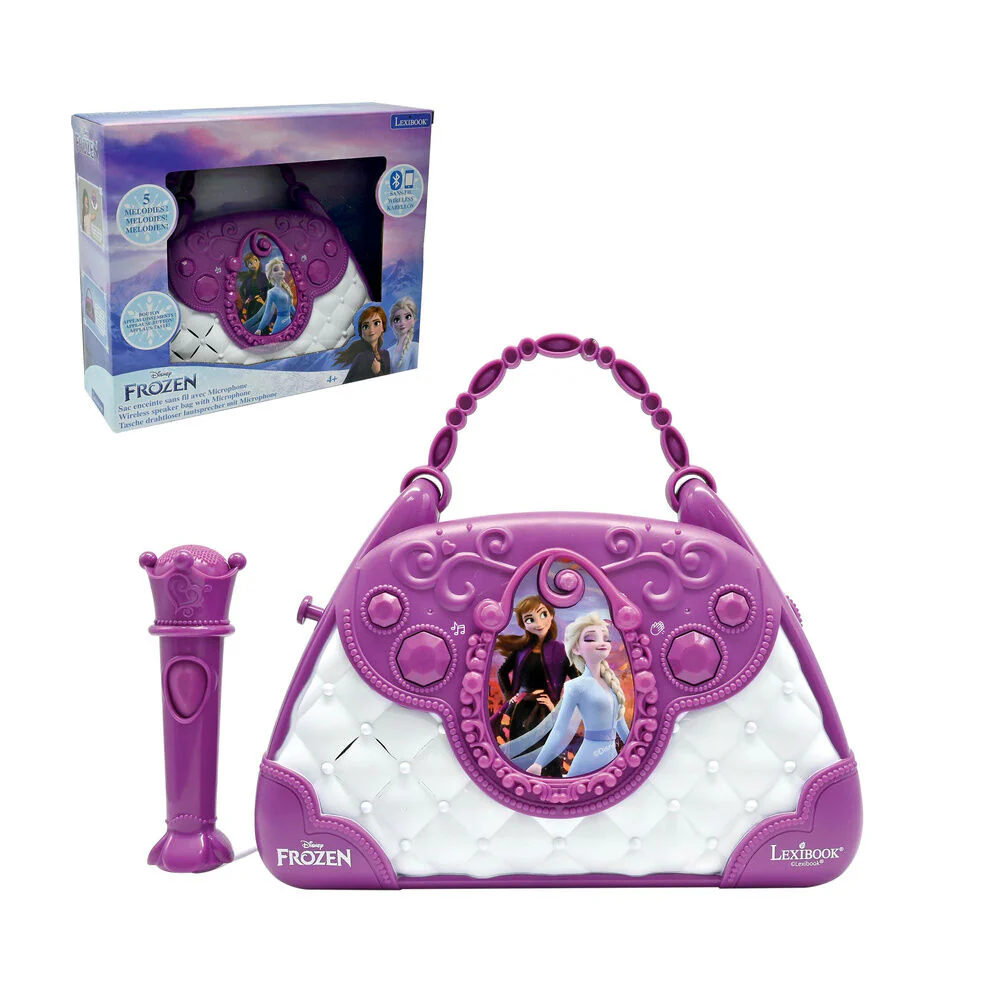 Bolso Karaoke Con Altavoz Musical Con Microfono Frozen Disney - Image 5