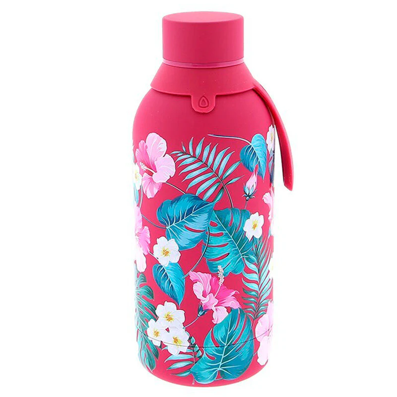 Botella Termica Magenta Floral Exotico 500Ml - Image 2