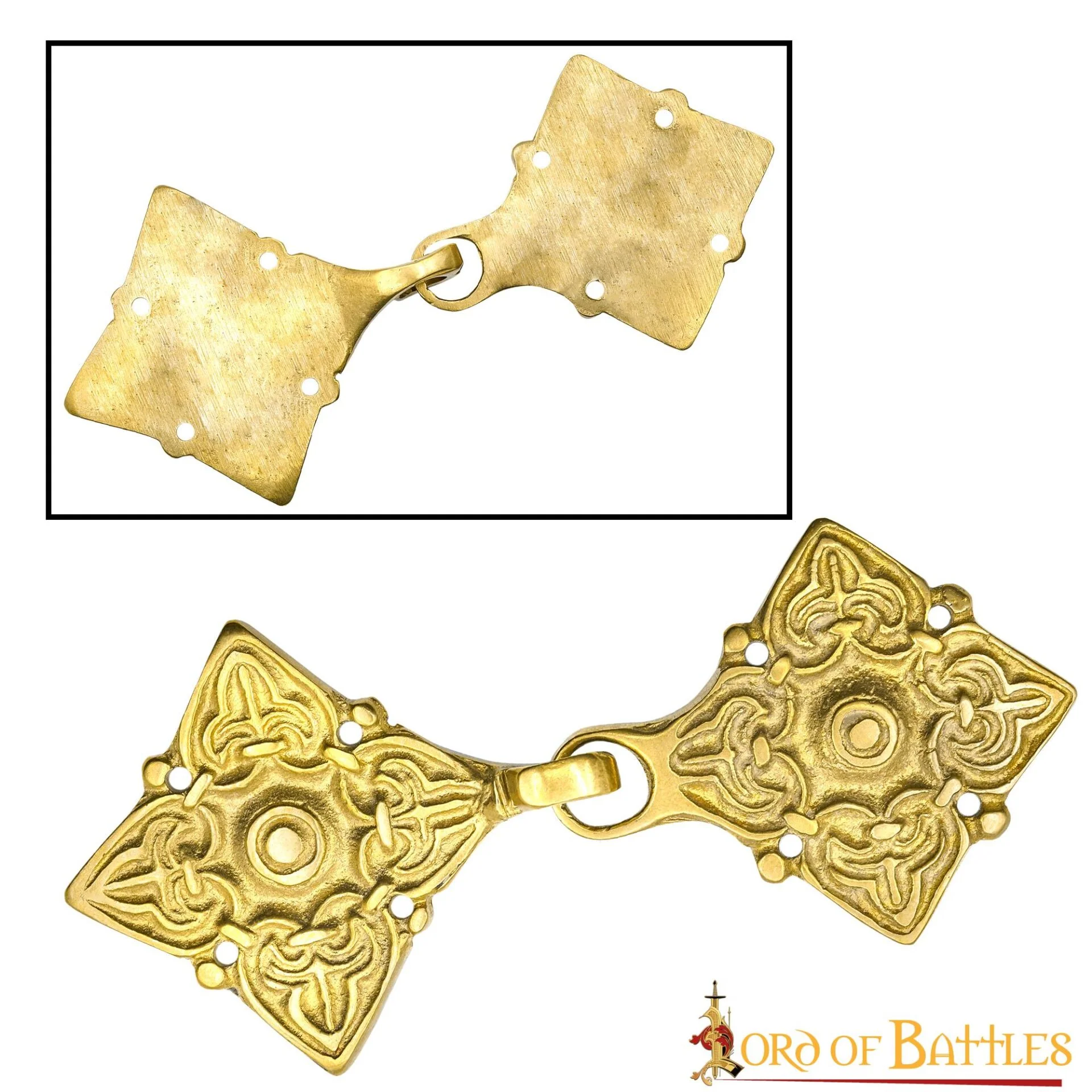 Broche de Latón Fundido para Caftán o Capa Vikinga / Rusa Histórica - Image 3