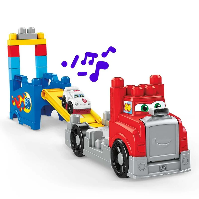 Camion Carreras Y Construccion Mega Bloks 16Pzs - Image 5