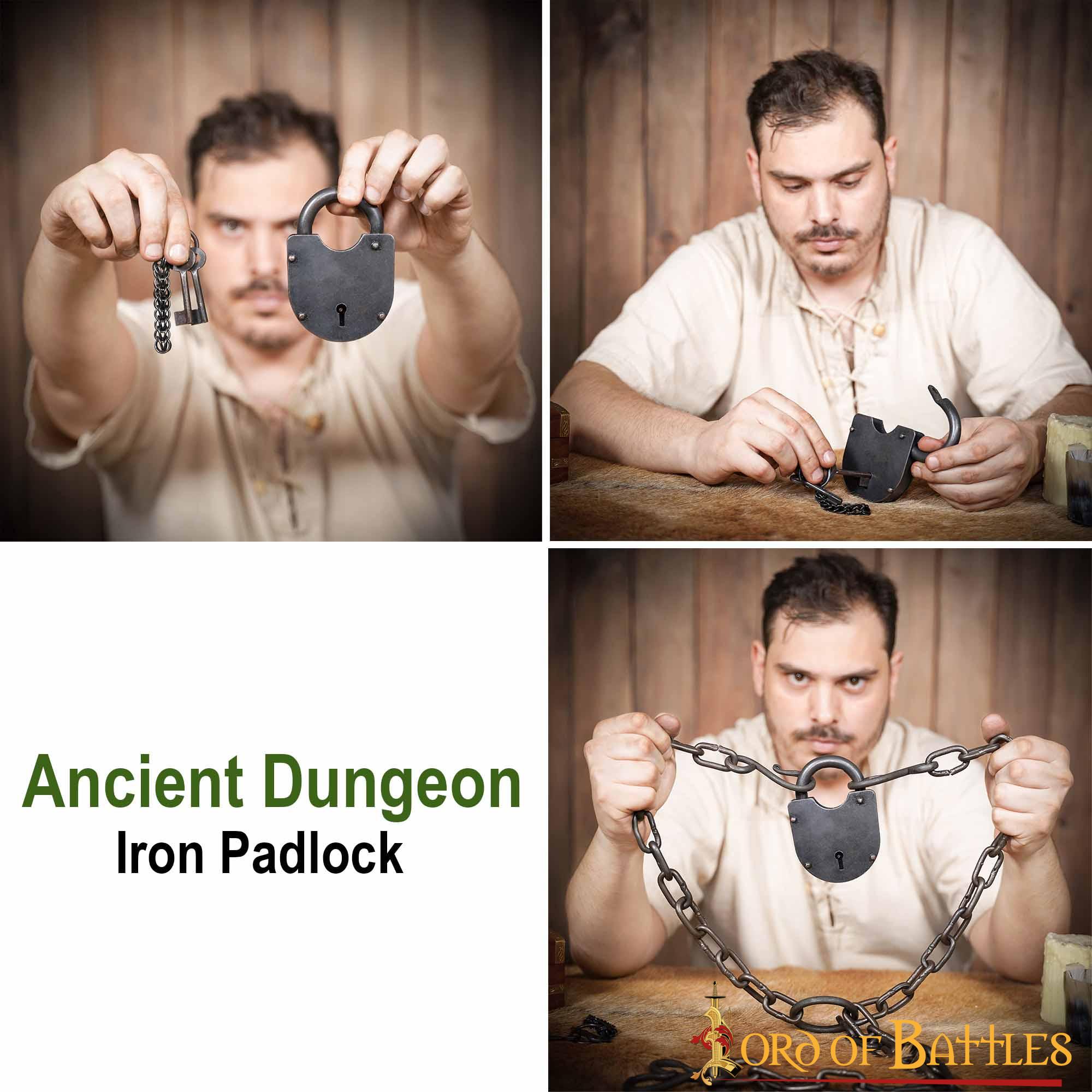 Candado Medieval Forjado a Mano con Dos Llaves Funcionales - Image 5