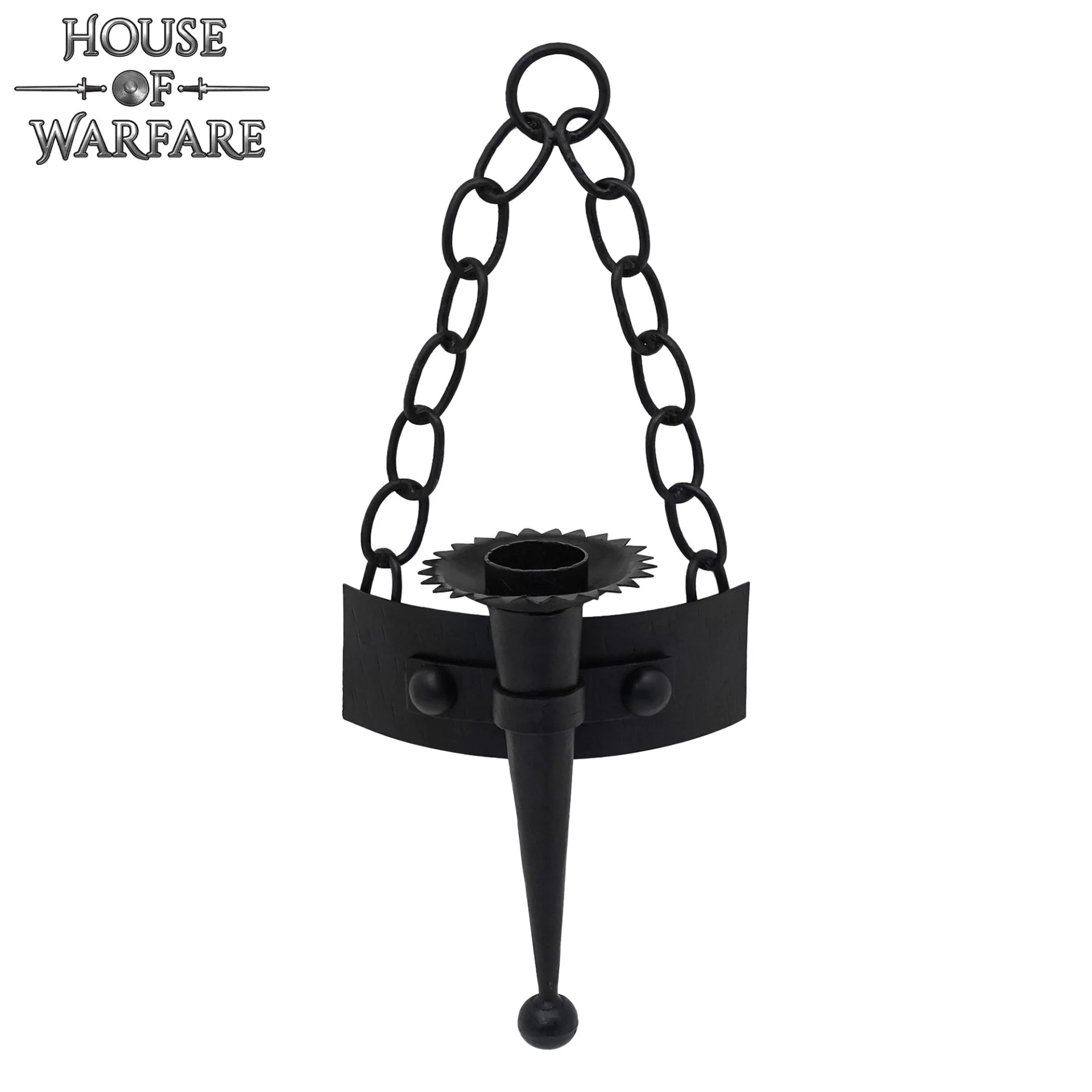 Candelabro con Cadena de Hierro Artesanal - Image 7