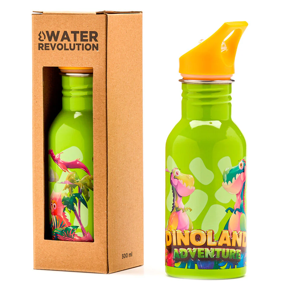 Cantimplora Acero Inoxidable Dinoland Water Revolution 500Ml
