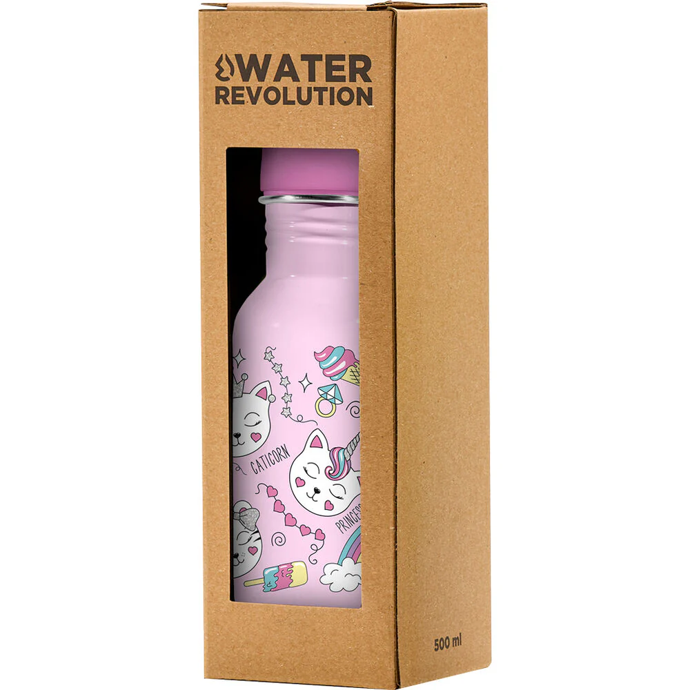 Cantimplora Acero Inoxidable Gatos Water Revolution 500Ml - Image 2
