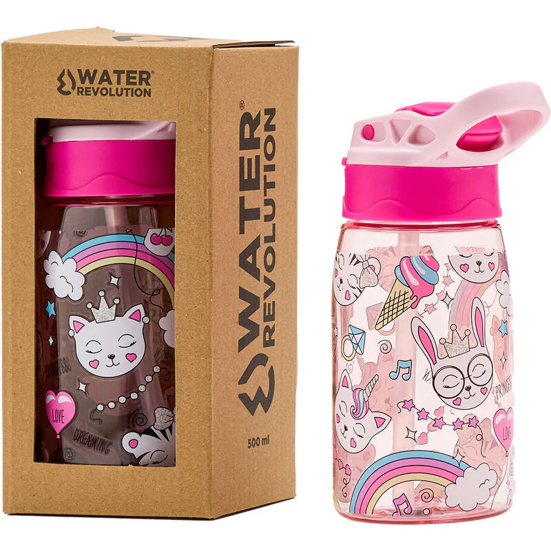 Cantimplora Gatos Water Revolution 500Ml Tritan
