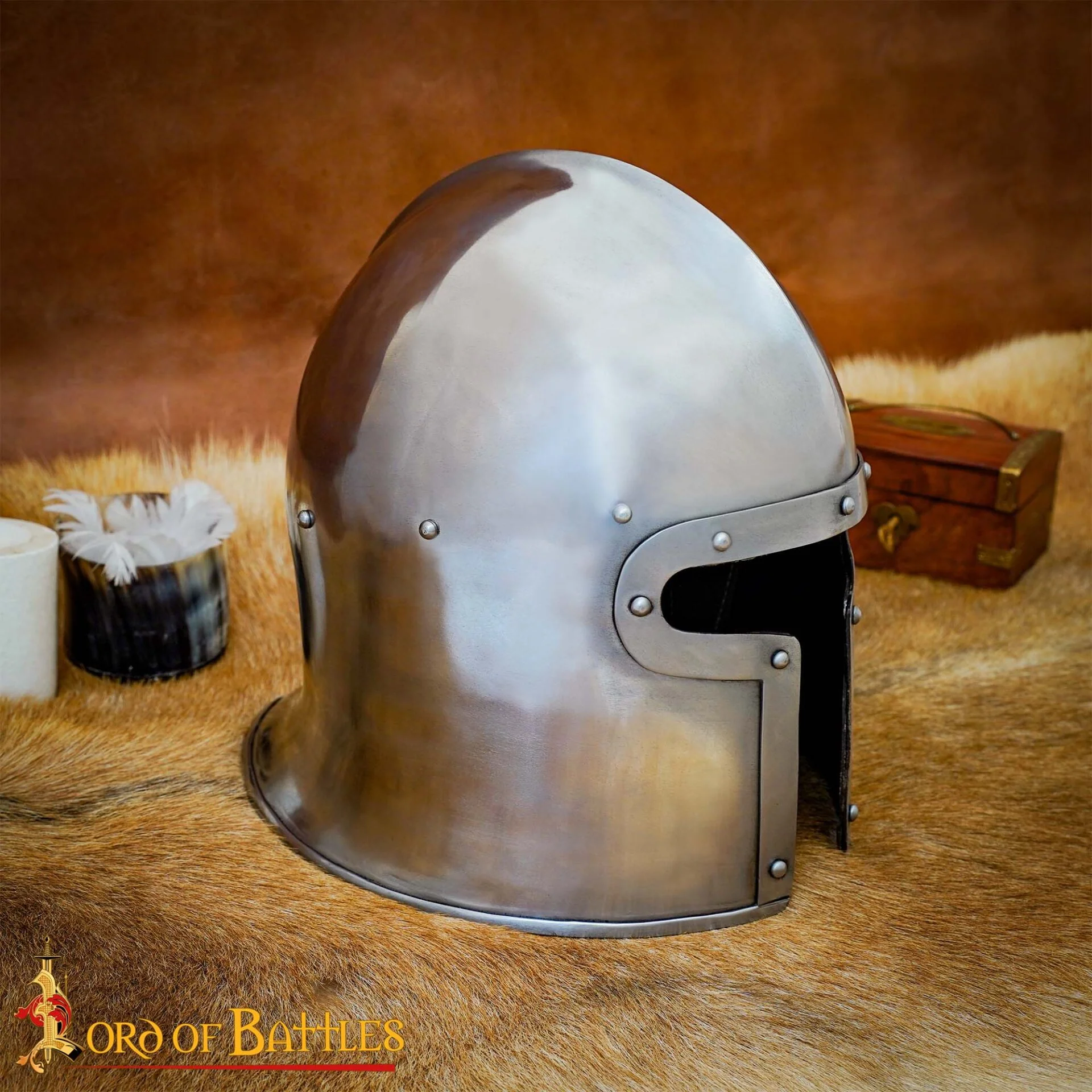 Casco Barbute Italiano del Siglo Xv Calibre 16 - Image 7