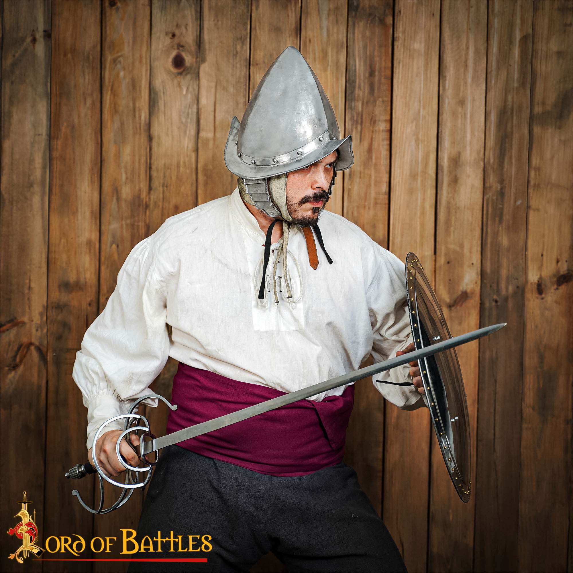 Casco de Morrión Español del Siglo Xvi de los Tercios Calibre 16 - Image 2