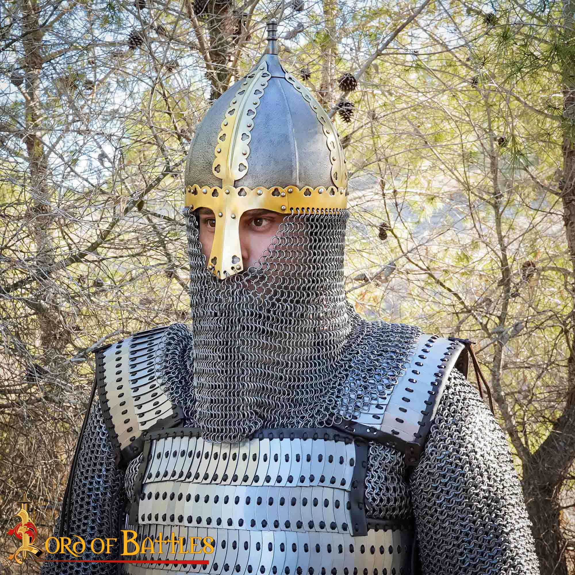 Casco Vikingo-Ruso Gnezdovo con Cota de Malla - Image 6