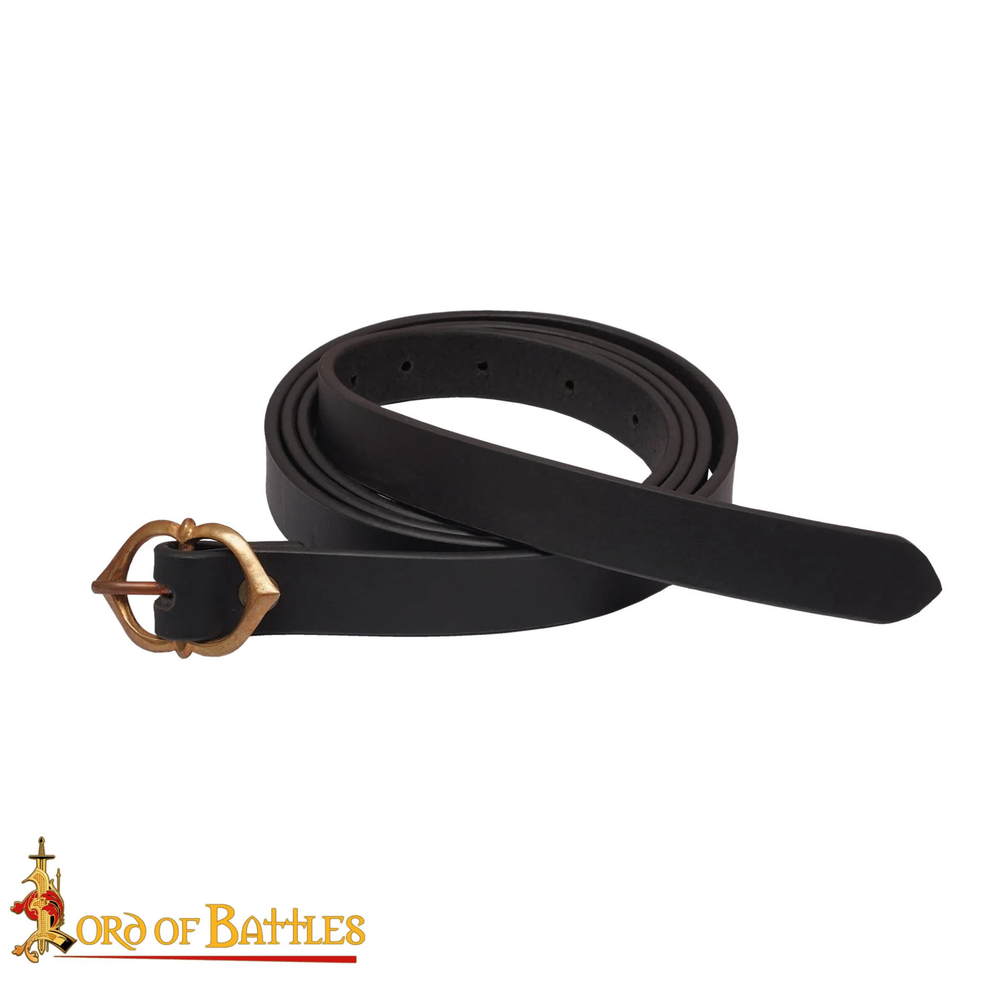 Cinturón Medieval de Cuero con Hebilla de Bronce Auténtico - Image 4