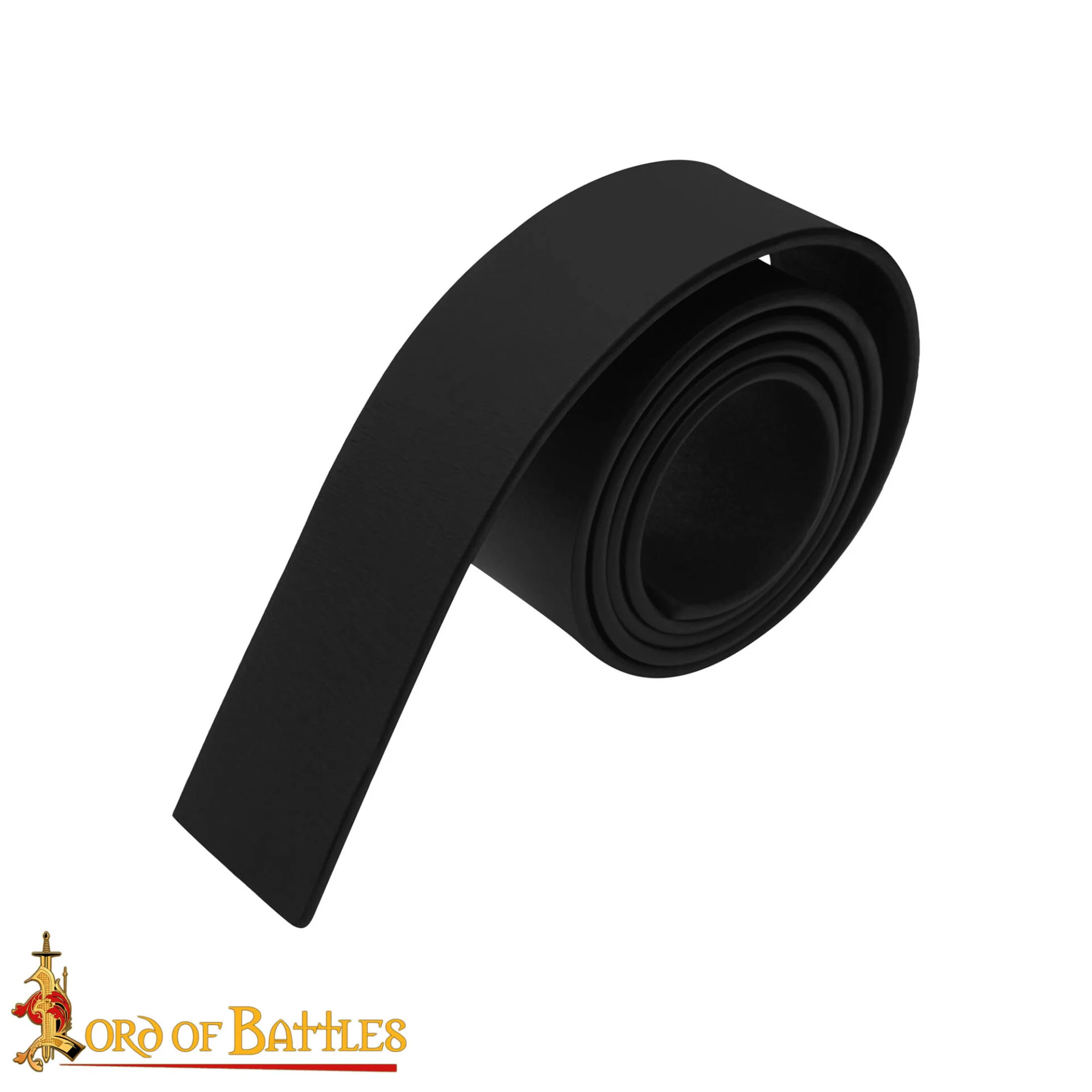 Cinturón Medieval de Cuero Negro Liso | Cinturón de Bricolaje con Hebilla para Estilos Históricos - Image 3