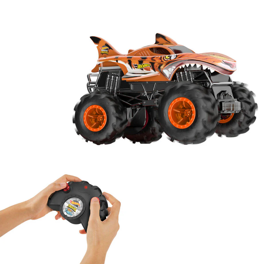 Coche Radio Control Tiger Shark Monster Trucks Hot Wheels - Image 3