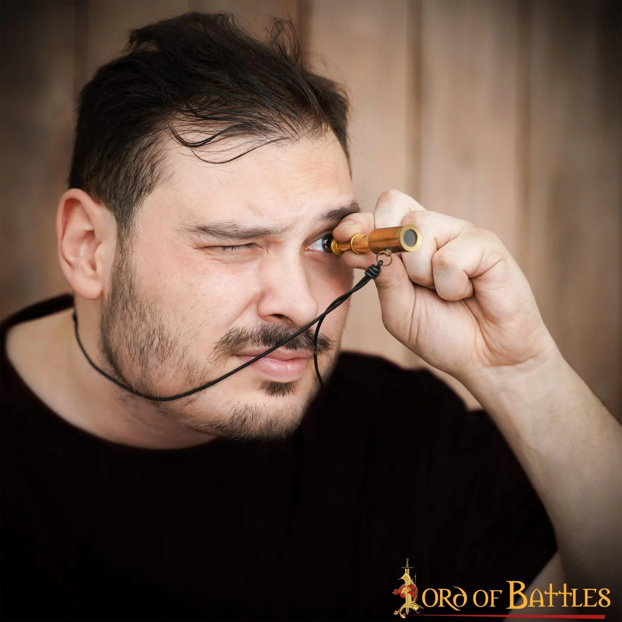 Colgante Pirata Telescopio de Latón - Mini Collar Catalejo para Disfraces Históricos Náuticos - Image 11