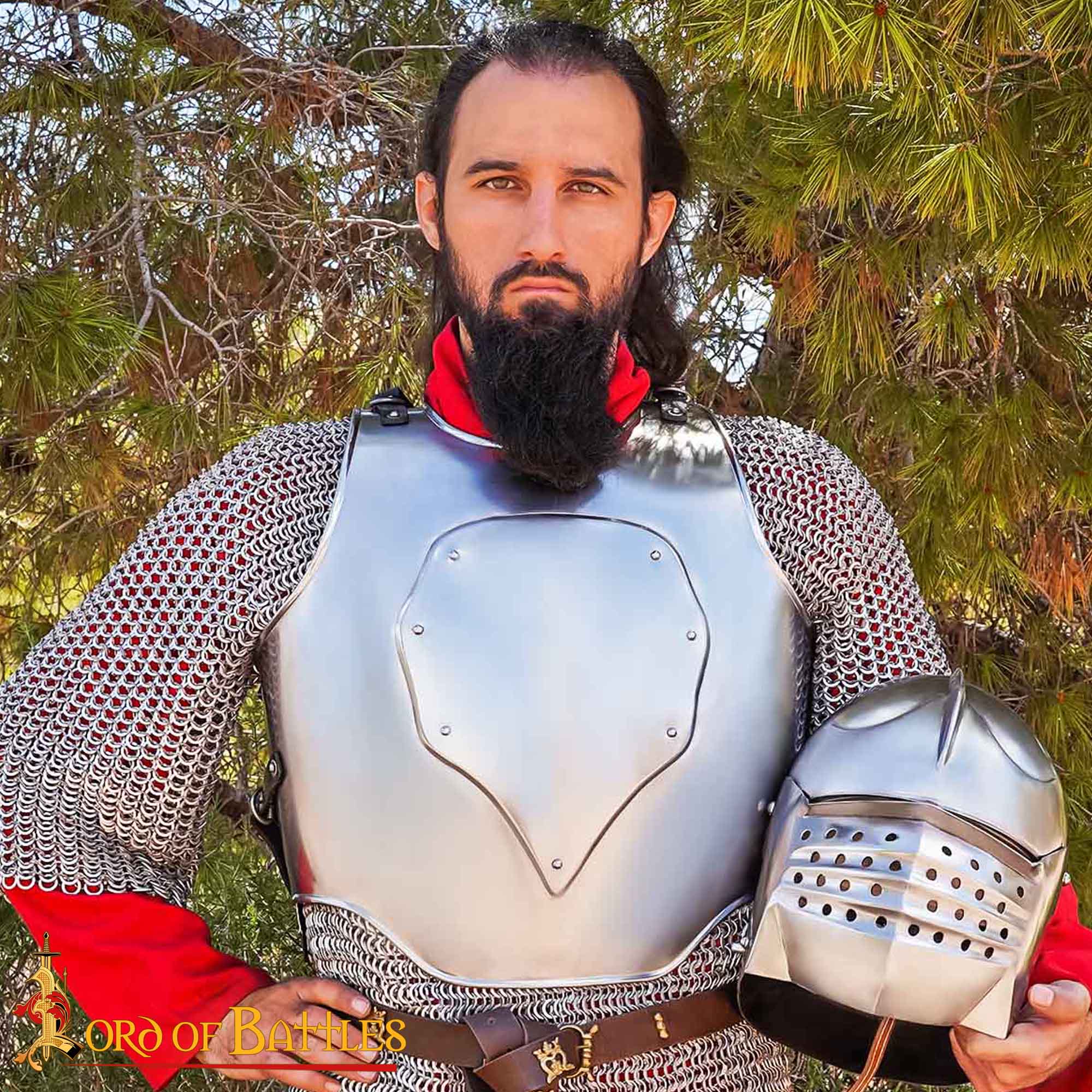 Coraza Corta Medieval de Acero