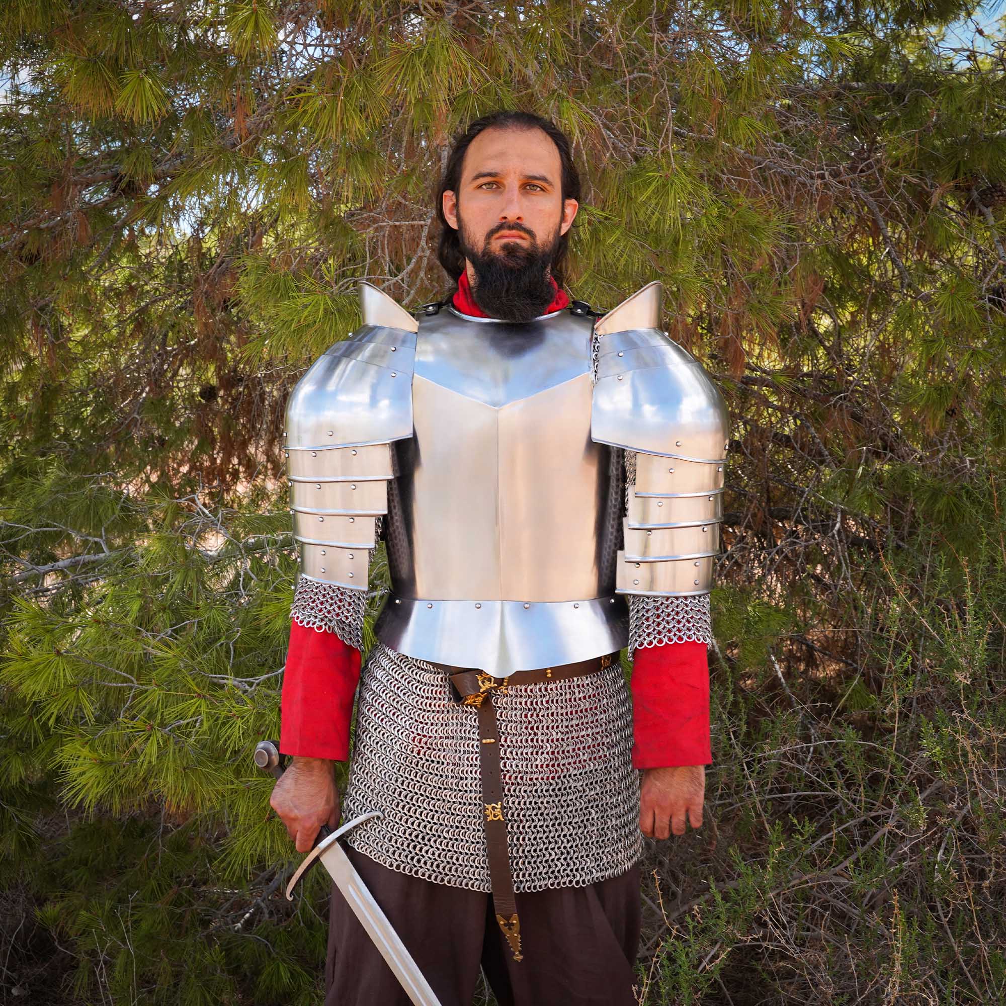 Coraza de Caballero Medieval con Pañuelos