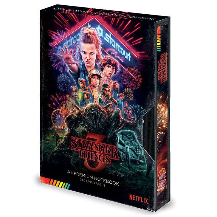 Cuaderno A5 Premium Vhs Stranger Things 2