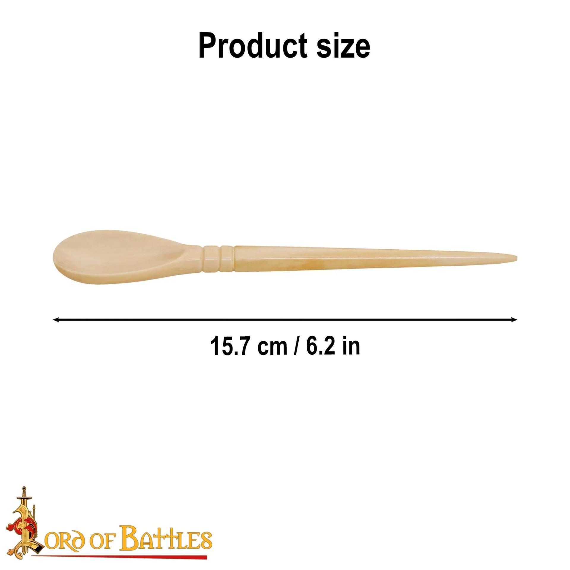 Cucharas Romanas Artesanales de Hueso - Juego de 2 - Hueso de Buey Auténtico de Origen Ético - Utensilios Históricos - Image 2