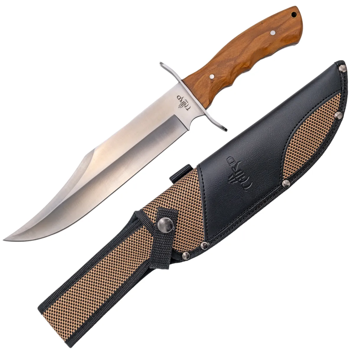 Cuchillo Bowie de Caza Third Acero 440 – Hoja 24 cm, Mango Ébano u Olivo - Image 7