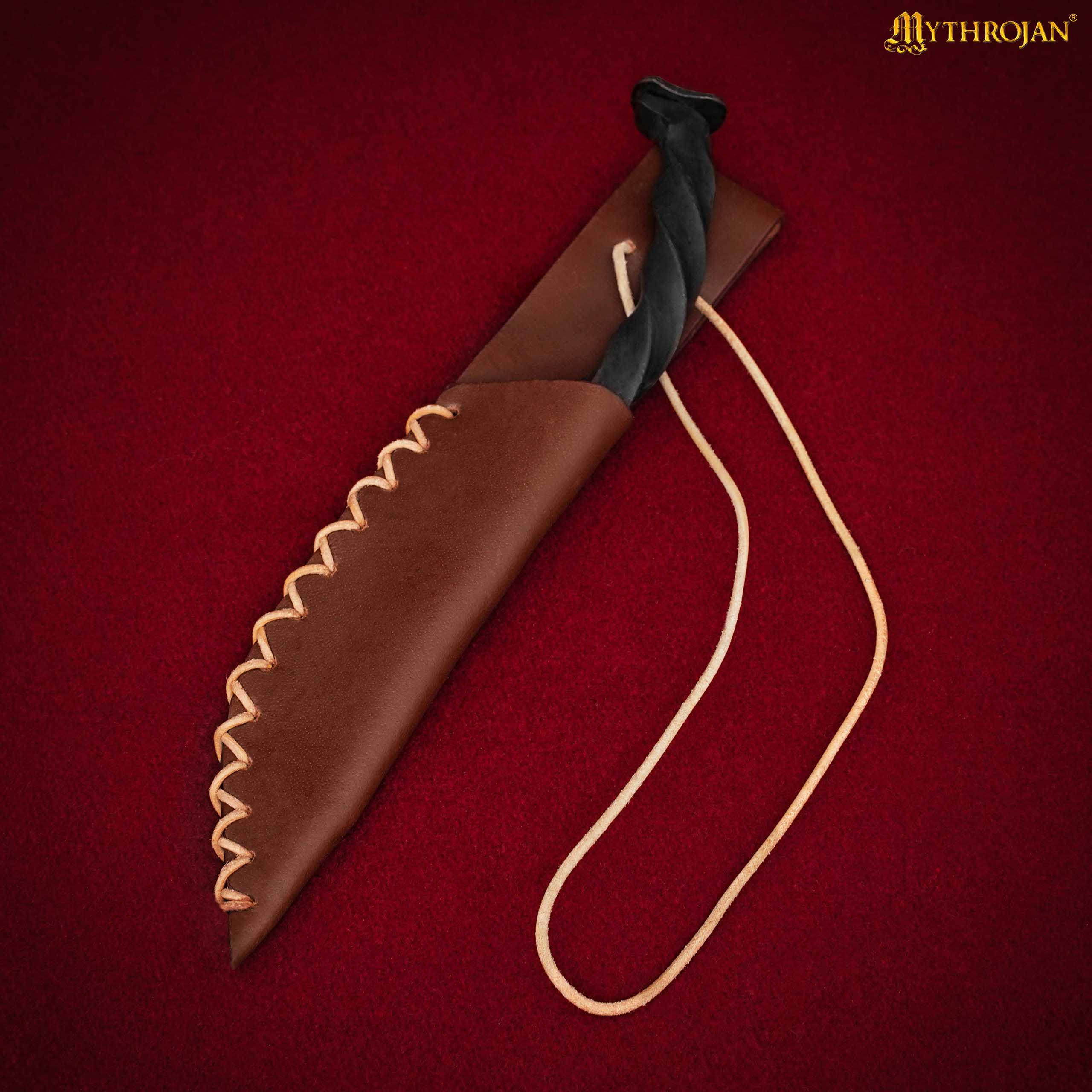 Cuchillo Mythrojan Twisted Railroad Spike con Vaina - Image 4