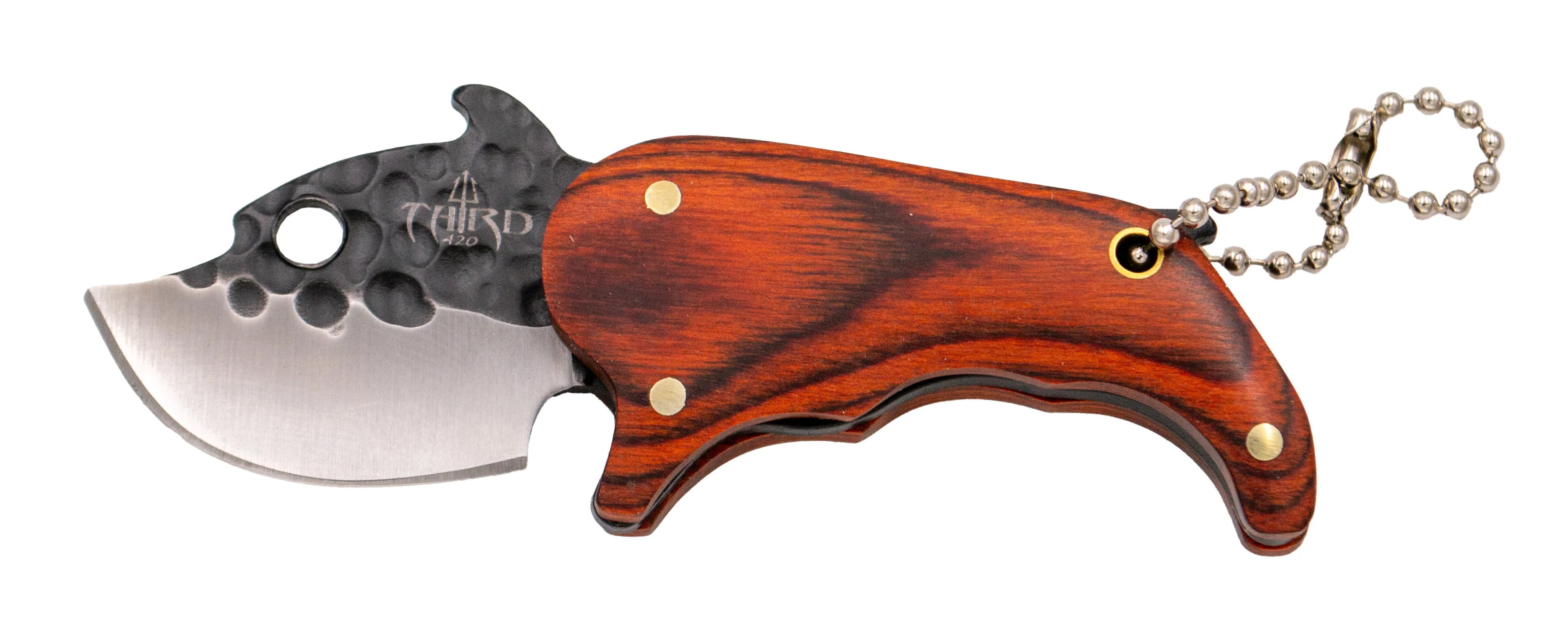 Cuchillo Third K2481 Acero 420 Y Mango Pakkawood Con Funda - Image 3