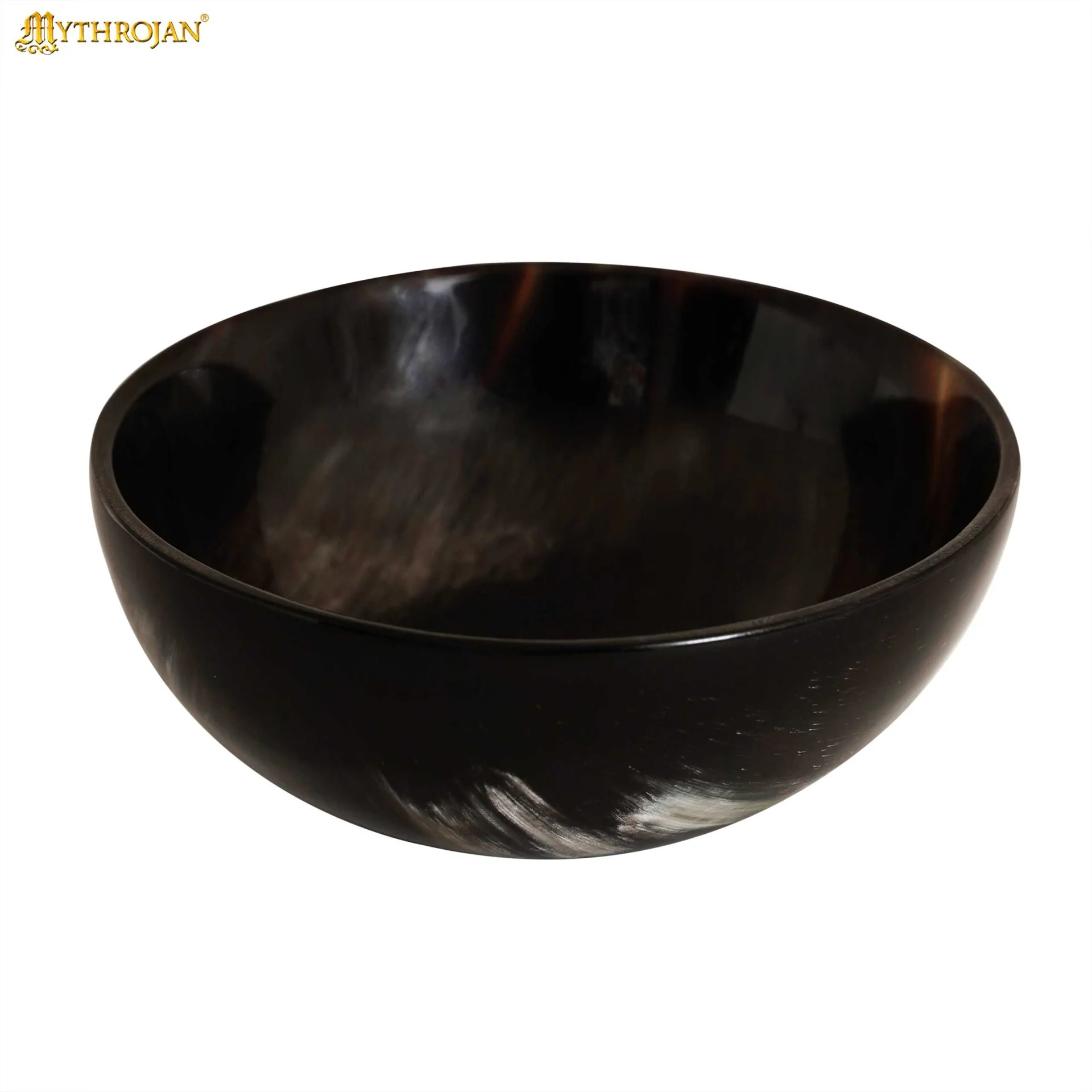 Cuenco de Cuerno de Buey Auténtico Hecho a Mano - Plato Vikingo Pulido para Servir - Image 9