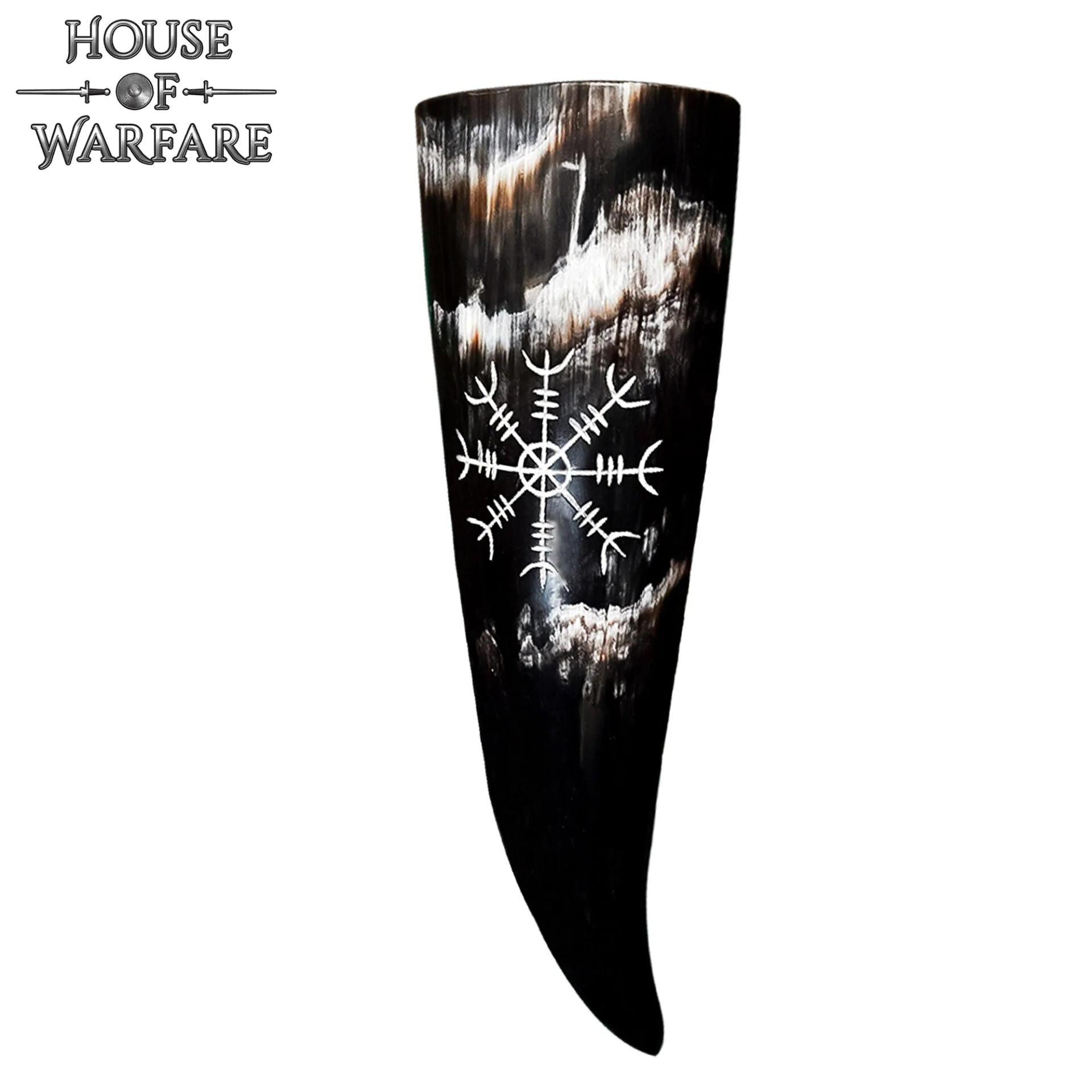 Cuerno para Beber Vikingo con Diseño Helm Of Awe (200-300ml) - Image 2