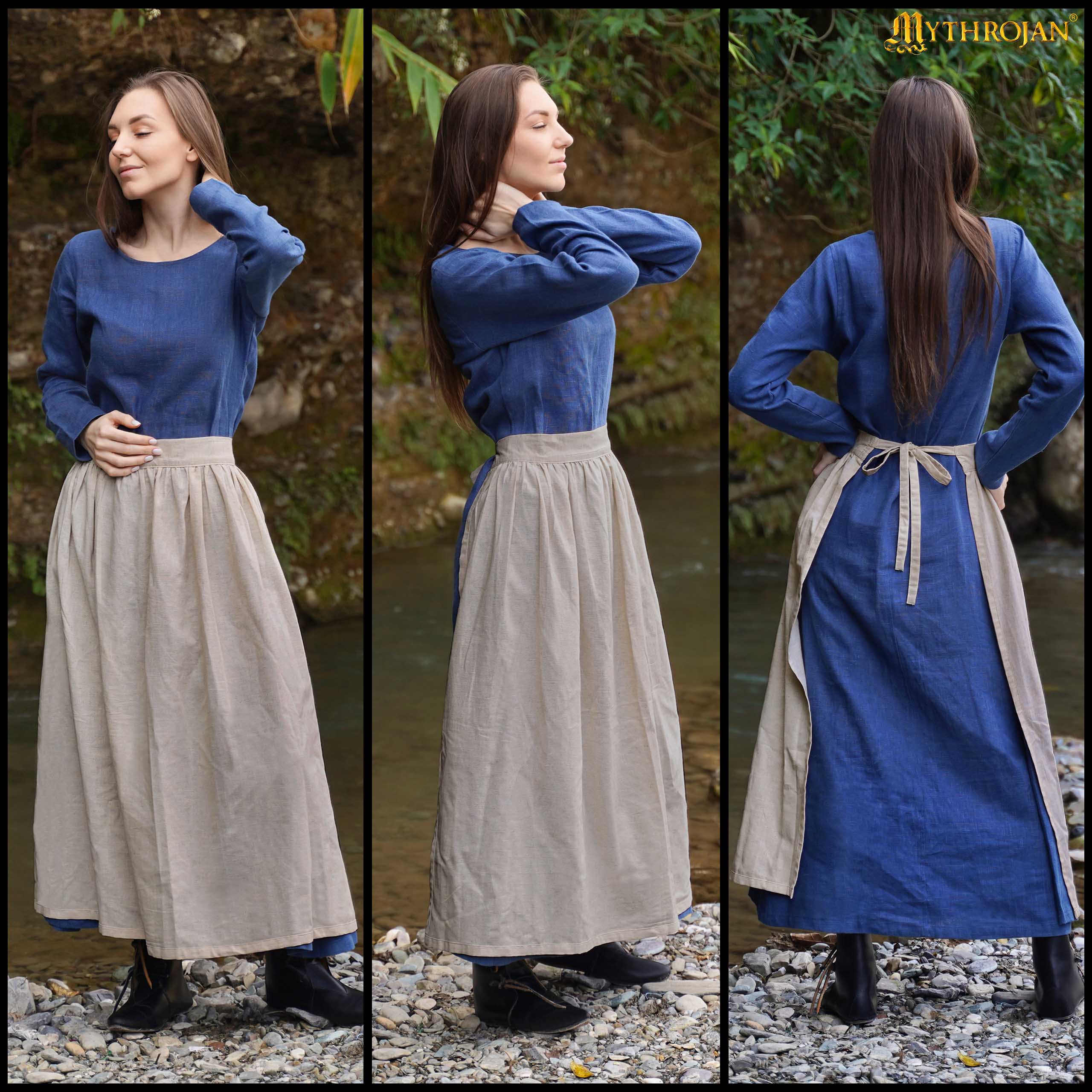 Delantal Medieval Hija de Campesino: Práctico y Auténtico para la Recreación Medieval - Image 6