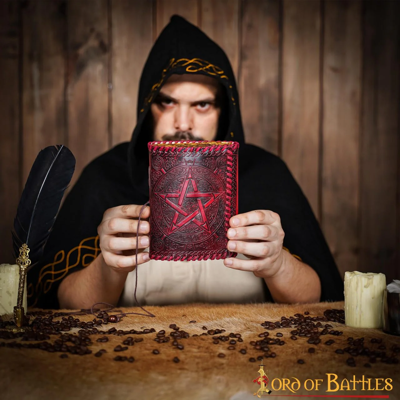 Diario Medieval Hecho a Mano Diario de Piel Auténtica Hecho a Mano - Image 2