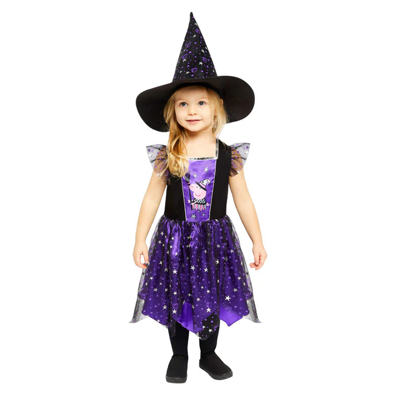 Disfraz Peppa Pig Brujita Purpura Infantil