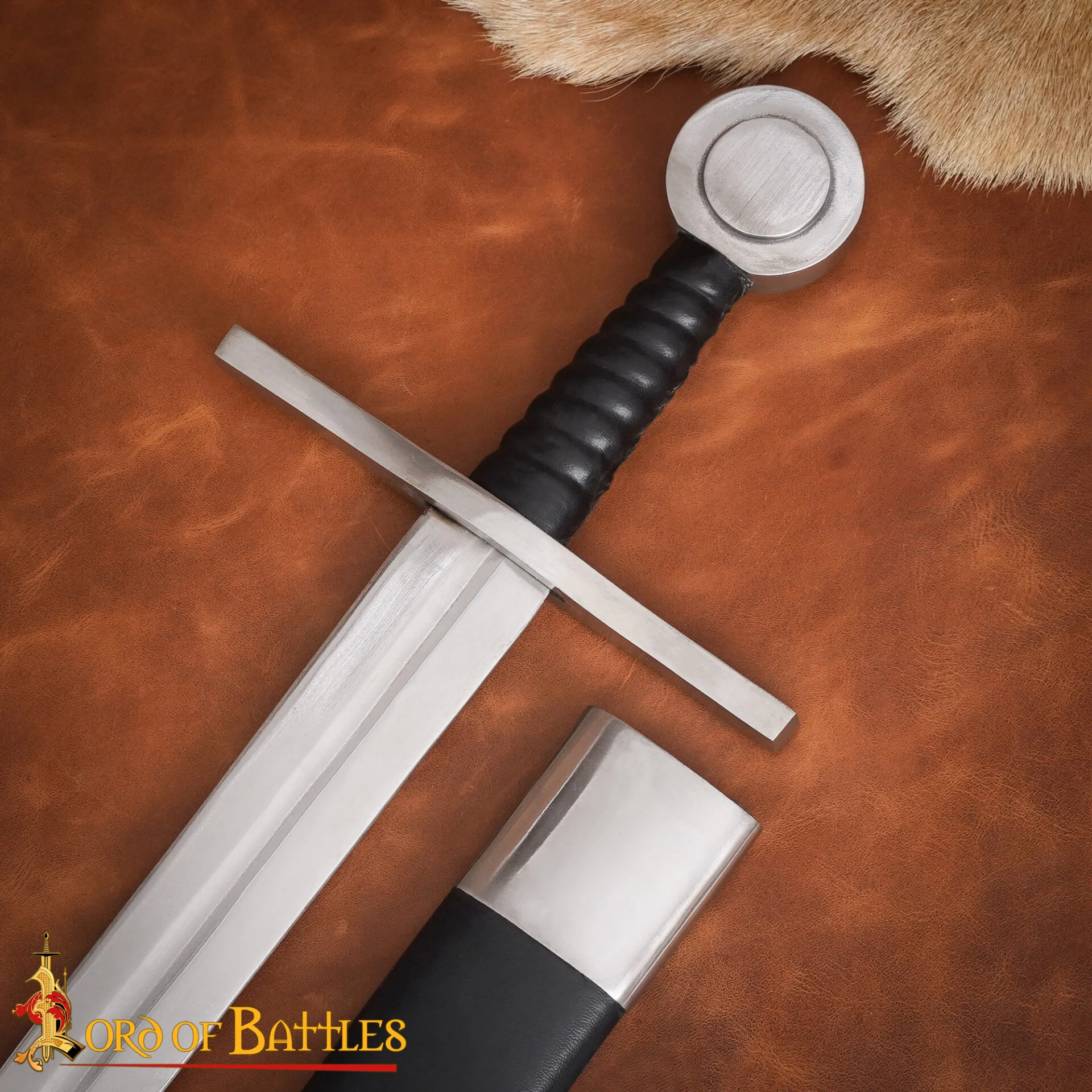 Espada Vikinga Decorativa Réplica Histórica Forjada a Mano con Vaina - Image 2