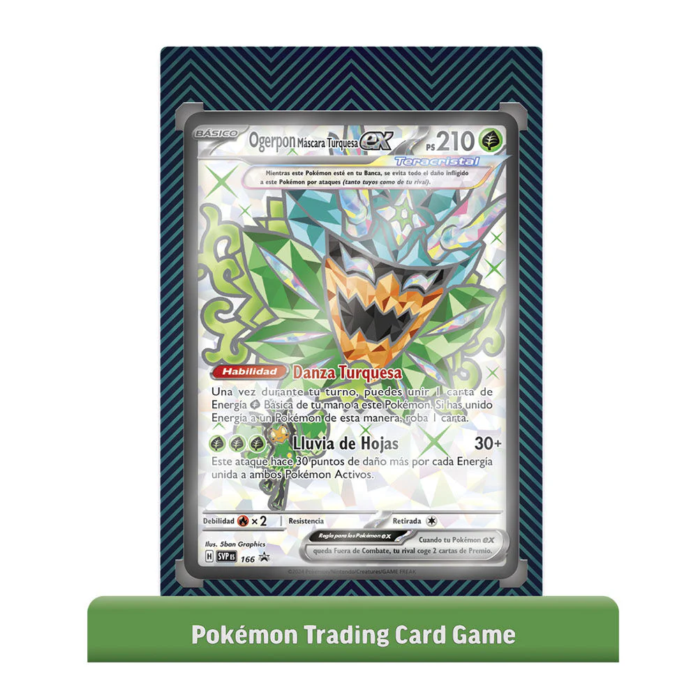 Estuche Juego Cartas Coleccionables Ogerpon Ex Pokemon Español - Image 3
