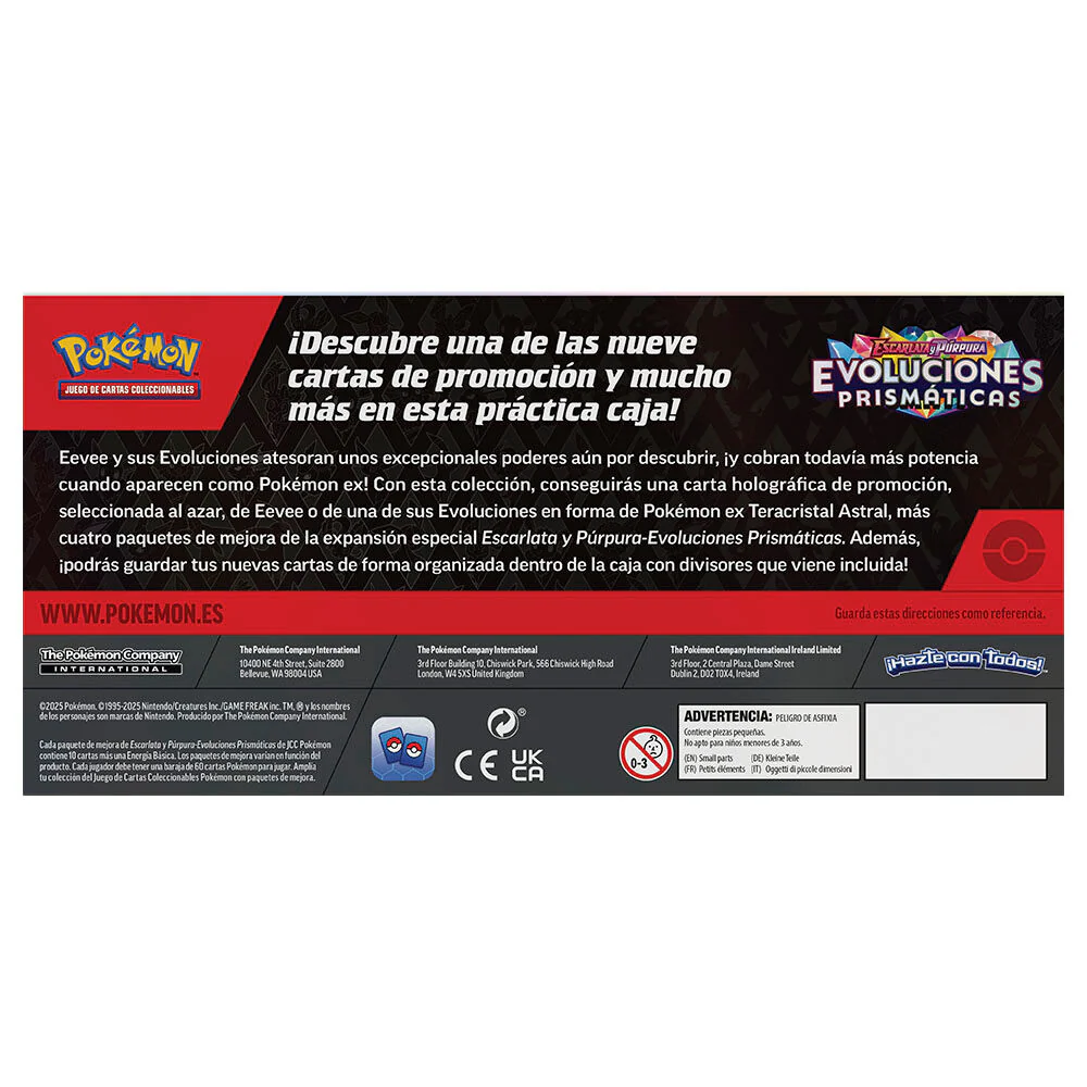 Estuche Sorpresa Juego Cartas Coleccionables Evoluciones Prismaticas Pokemon Español - Image 4