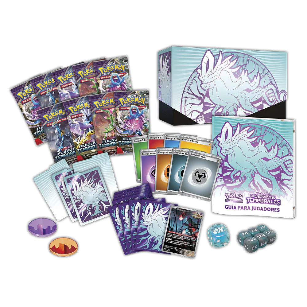 Estuche Surtido Juego Cartas Coleccionables Elite Fuerzas Temporales Escarlata Y Purpura Pokemon Español - Image 2