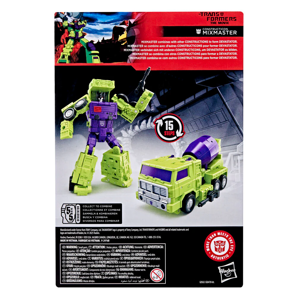 Figura Constructicon Mixmaster Studio Series Transformers The Movie 11,5Cm - Image 5