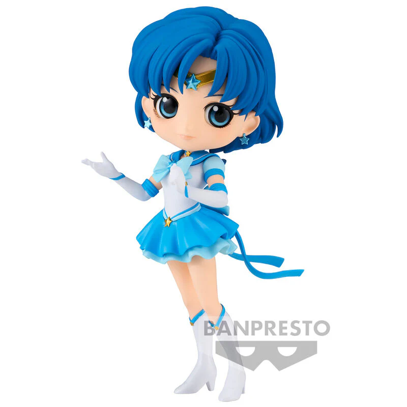 Figura Eternal Sailor Mercury Ver.a Cosmos The Movie Pretty Guardian Sailor Moon Q Posket 14Cm